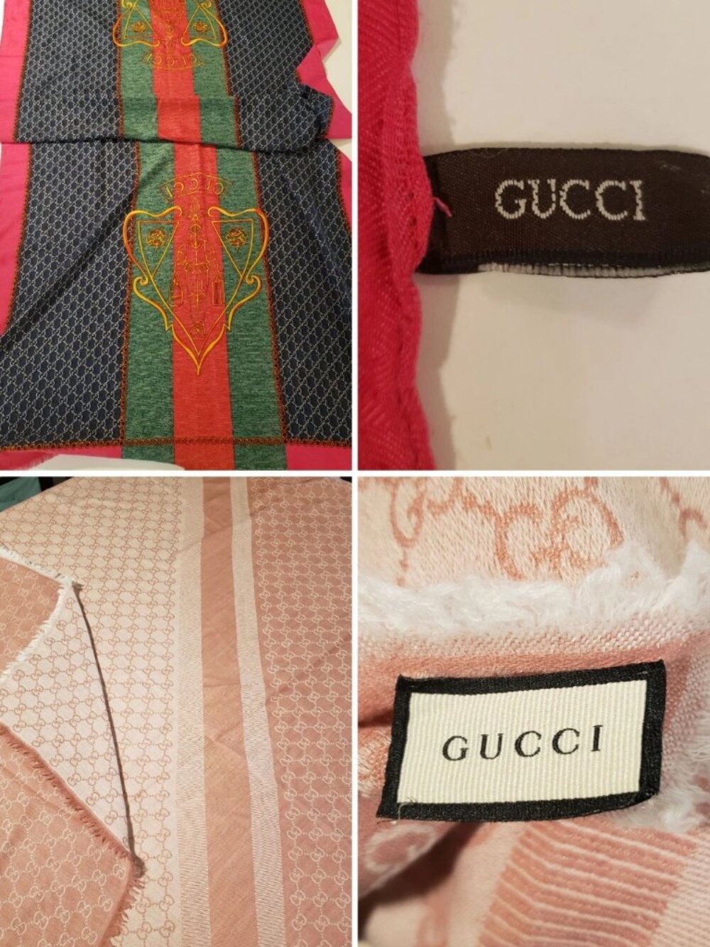 2 Designer-Style Scarves / Shawls – Unverified Brand - Fashion Accessory